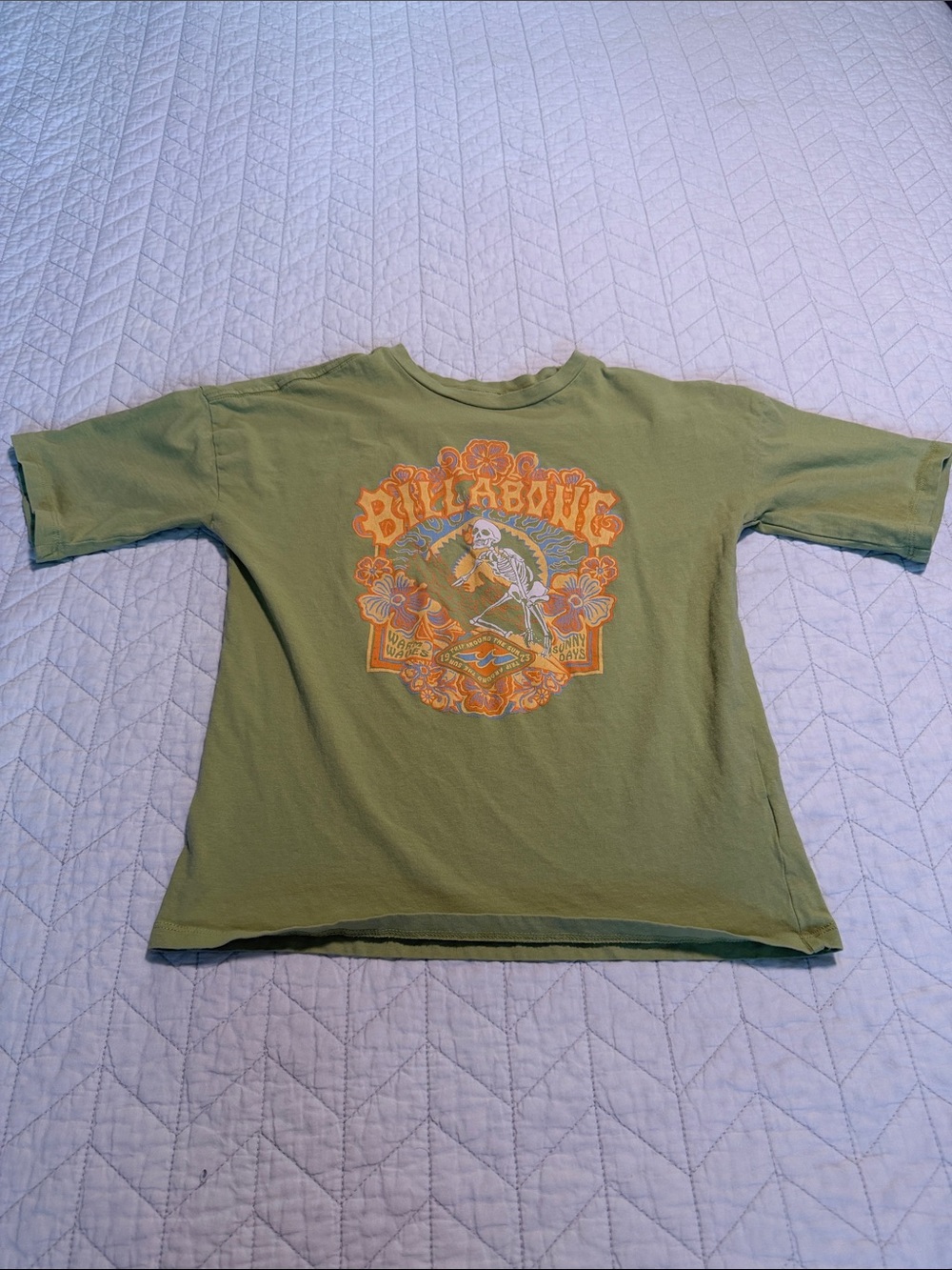Billabong Kids Green Graphic Tee